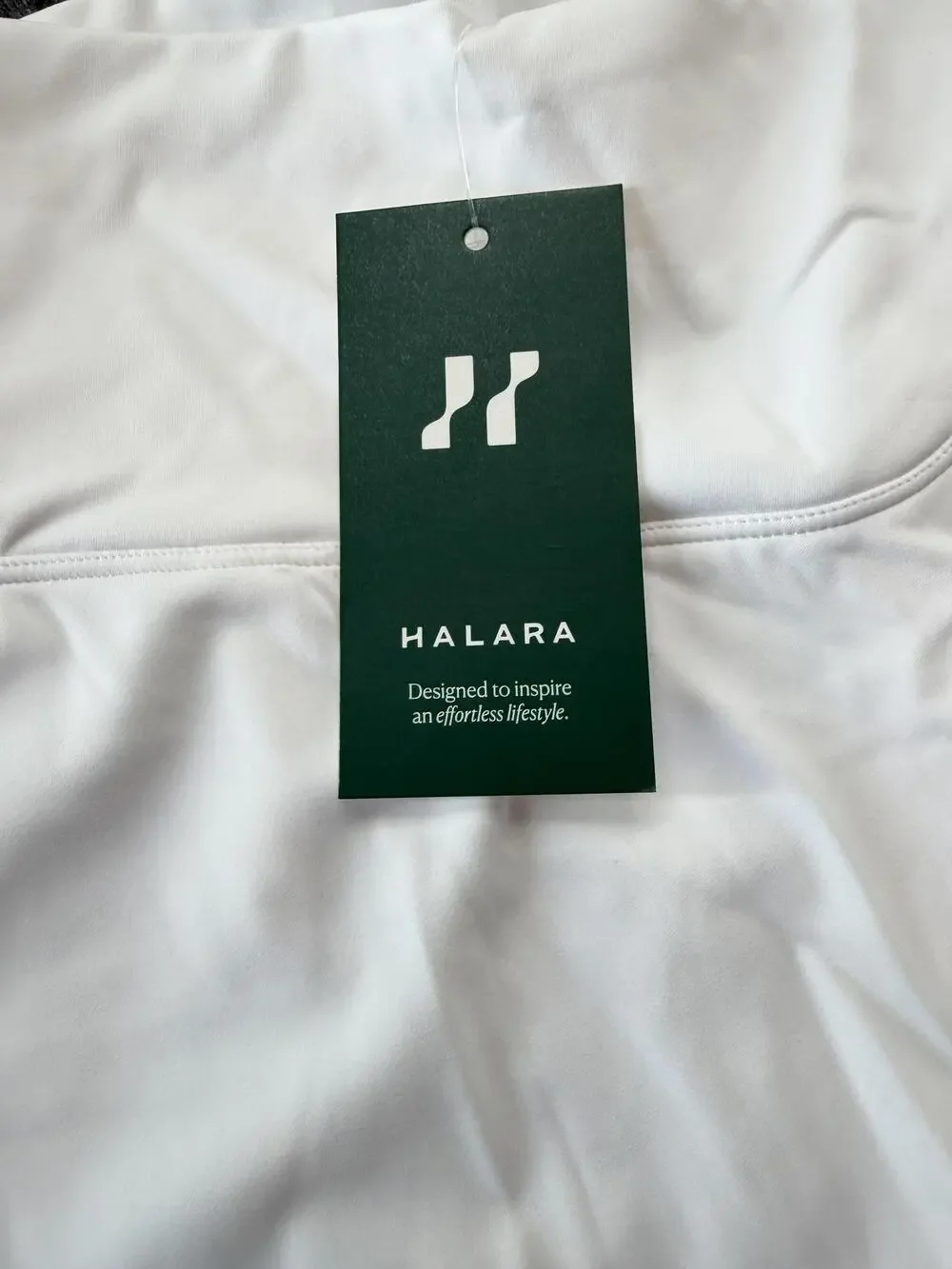 Halara Skort Womens XS White Athletic Built In Shorts Tennis Running Gym Stretch